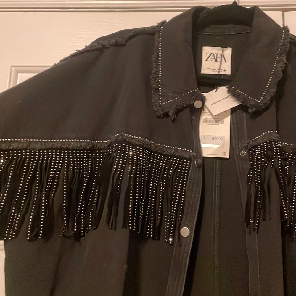 Zara fringe jacket